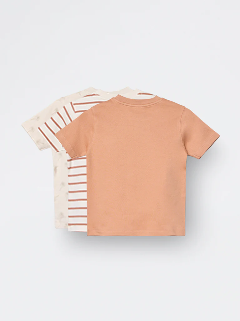 3-Pack HOP Kids Boys Multicolour Printed Cotton T-Shirts - Exclusive - Image 4