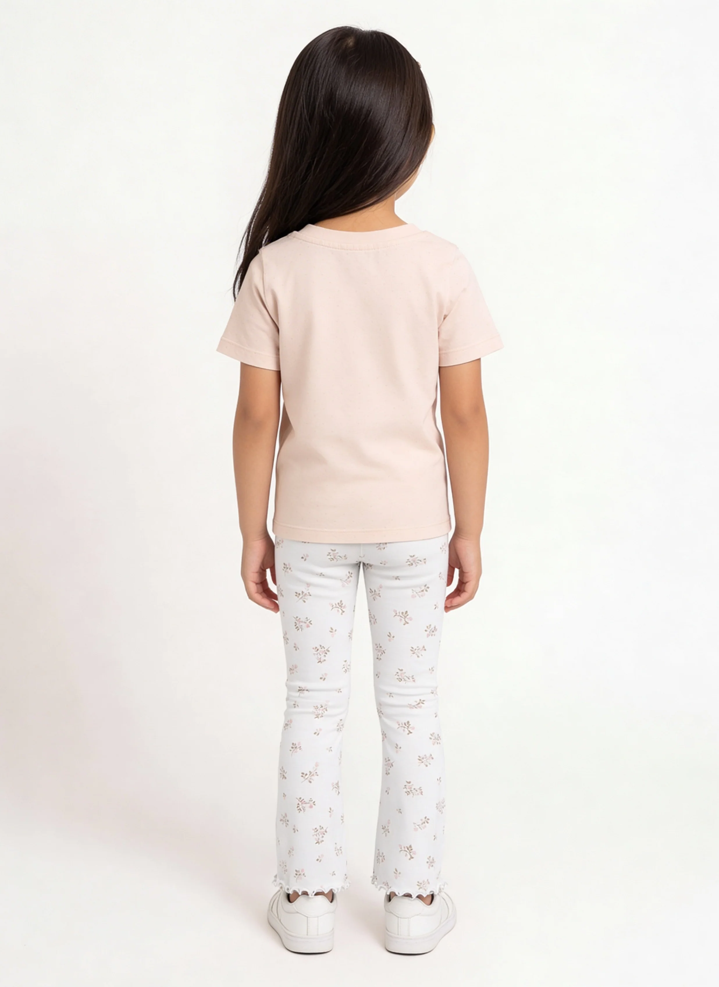 3-Pack HOP Kids Girls Peach Printed Cotton T-Shirts - Exclusive - Image 3