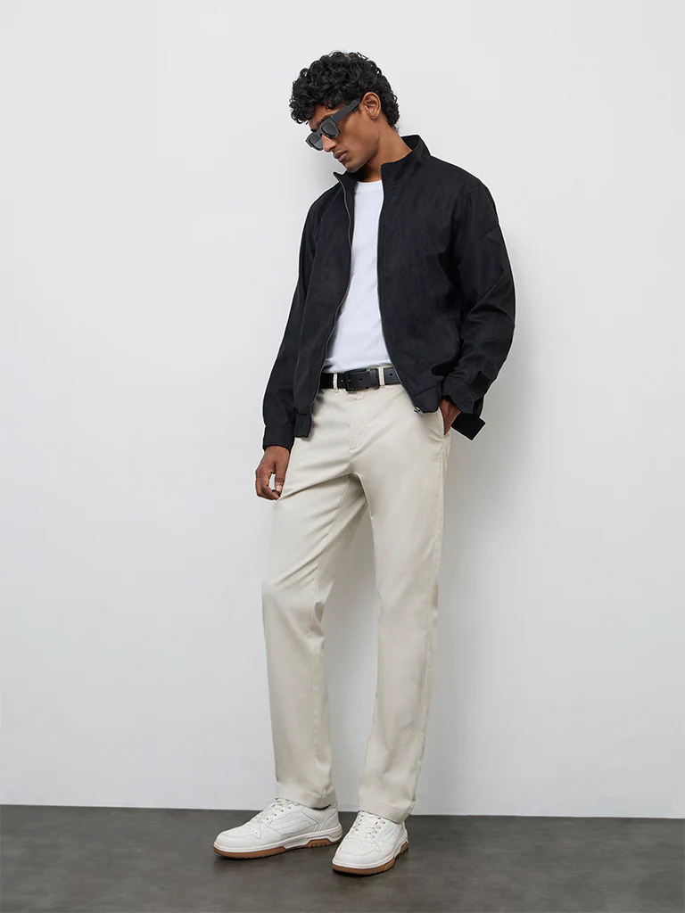 Ascot Black Suede Relaxed-Fit Jacket - Image 2