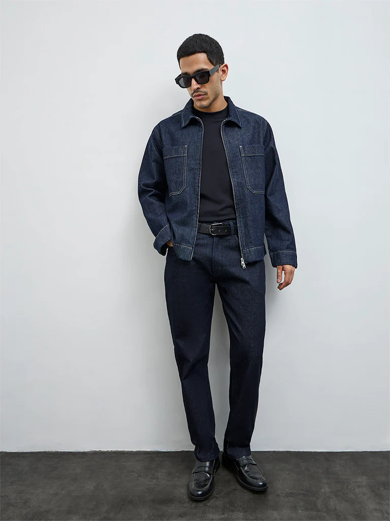 Ascot Blue Relaxed-Fit Denim Jacket - Image 3