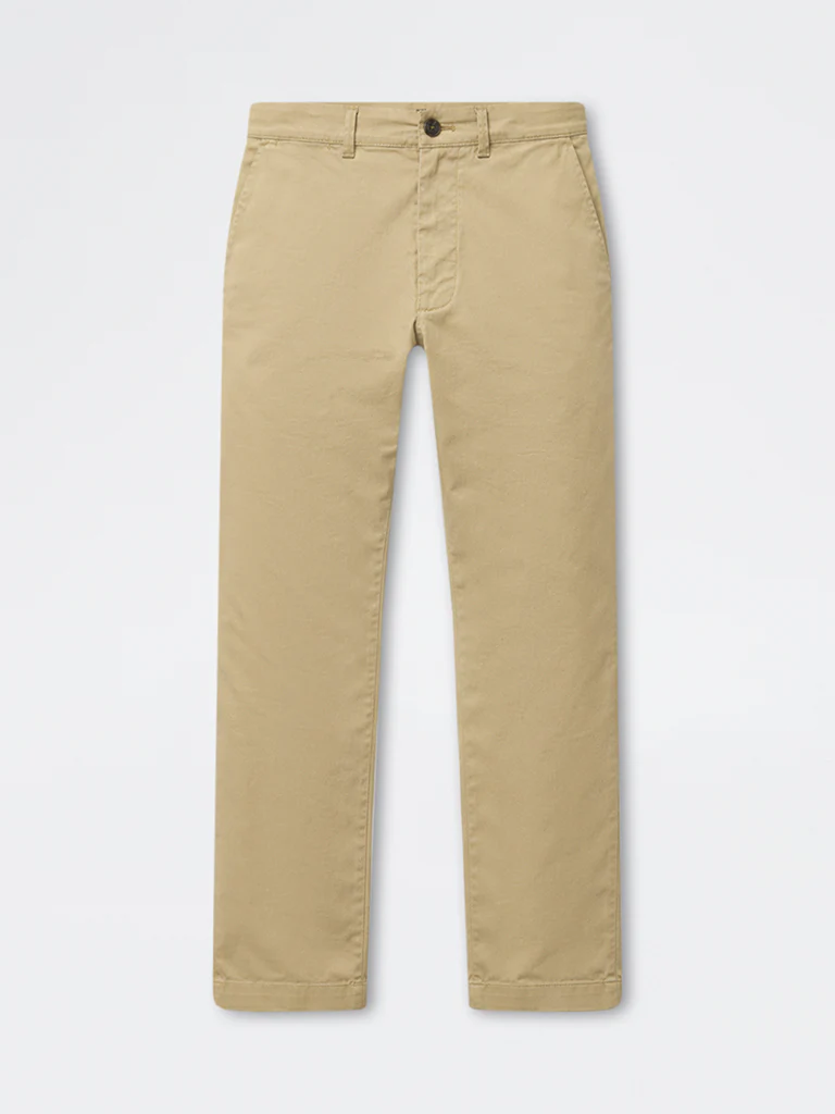 Ascot Khaki Relaxed-Fit Mid-Rise Cotton-Blend Trousers - Image 5