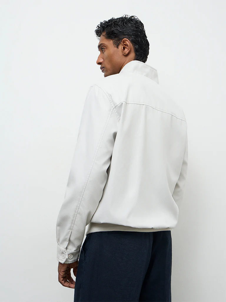 Ascot Off-White Relaxed-Fit Jacket - Image 4