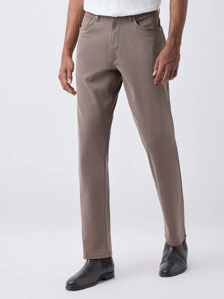 Ascot Taupe Relaxed-Fit Mid-Rise Jeans - Image 2