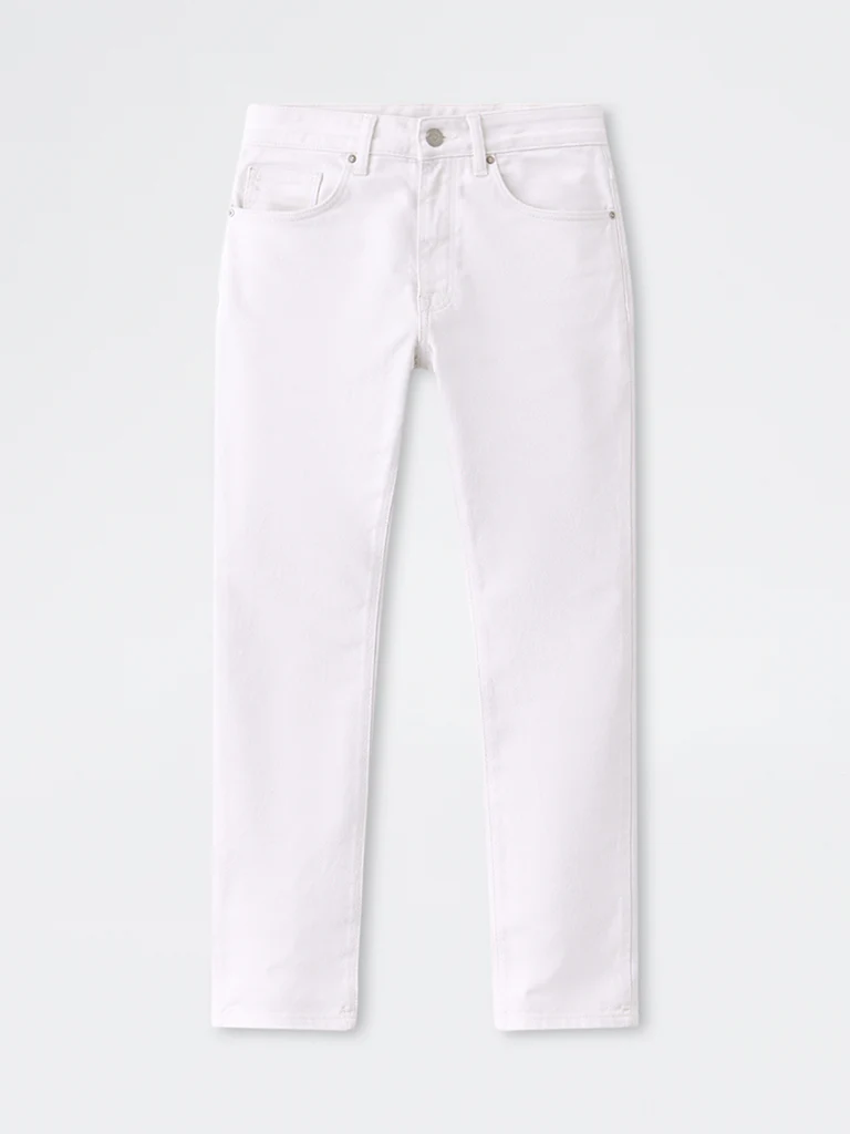 Ascot White Relaxed-Fit Mid-Rise Jeans - Image 5