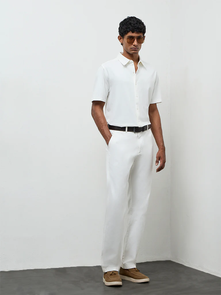 Ascot White Relaxed-Fit Shirt - Image 3