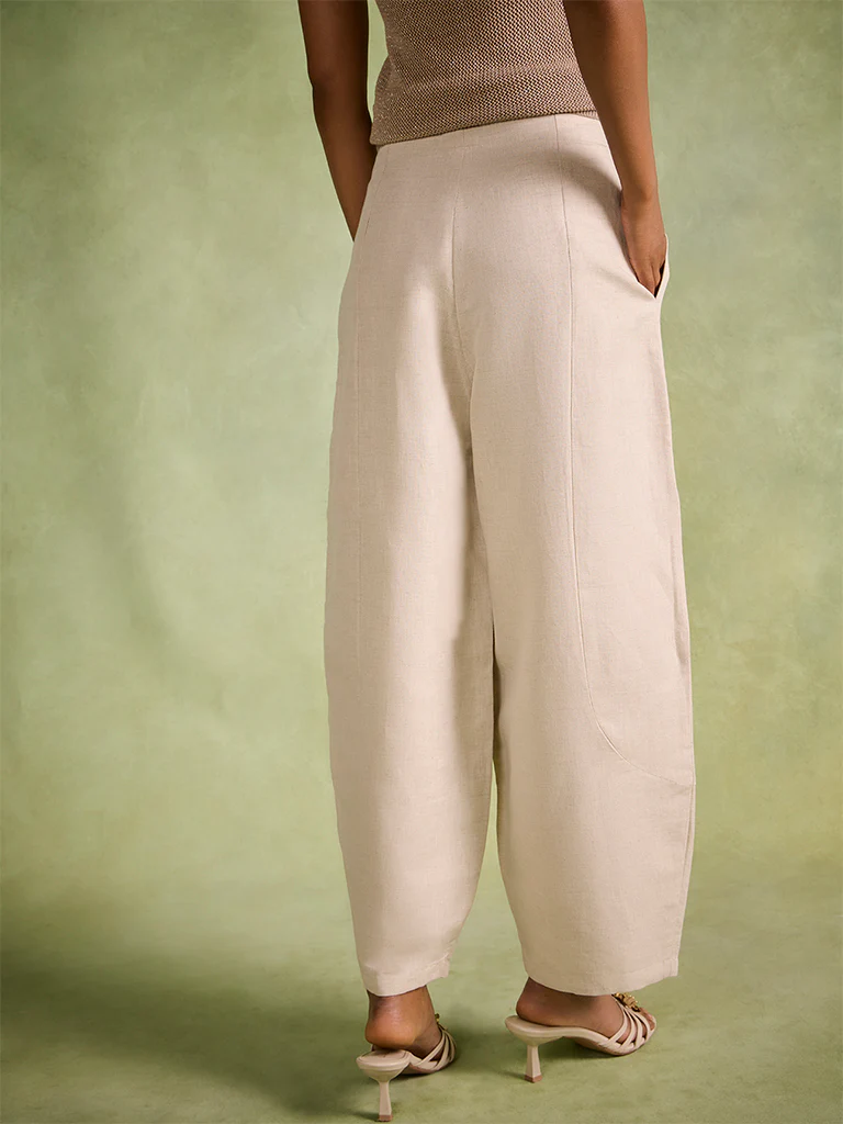 Barrel Pants – Ivory - Image 4