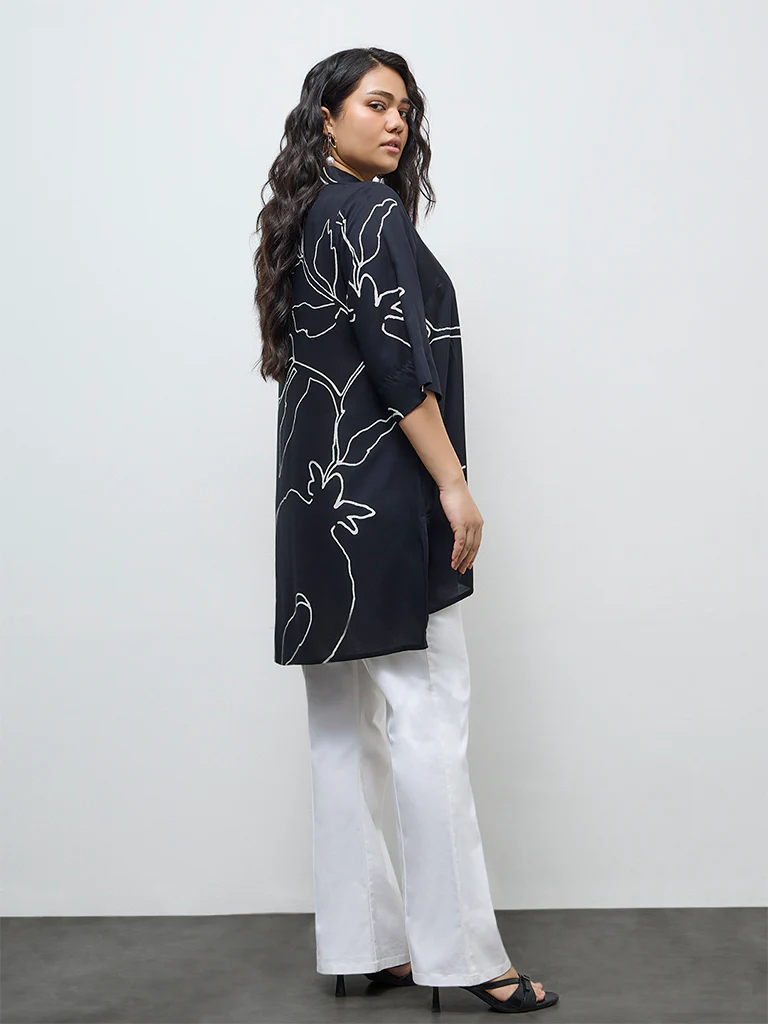 Diza Black Anar Printed Tunic - Image 4