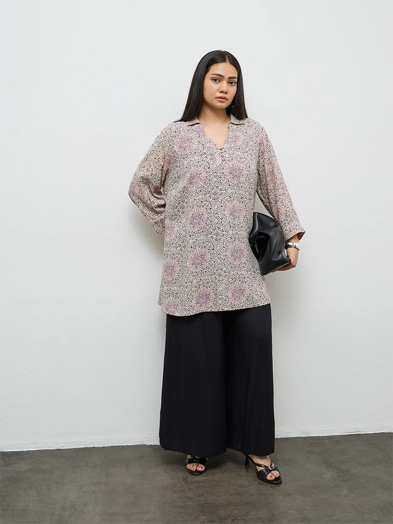 Diza Pink Printed Tunic