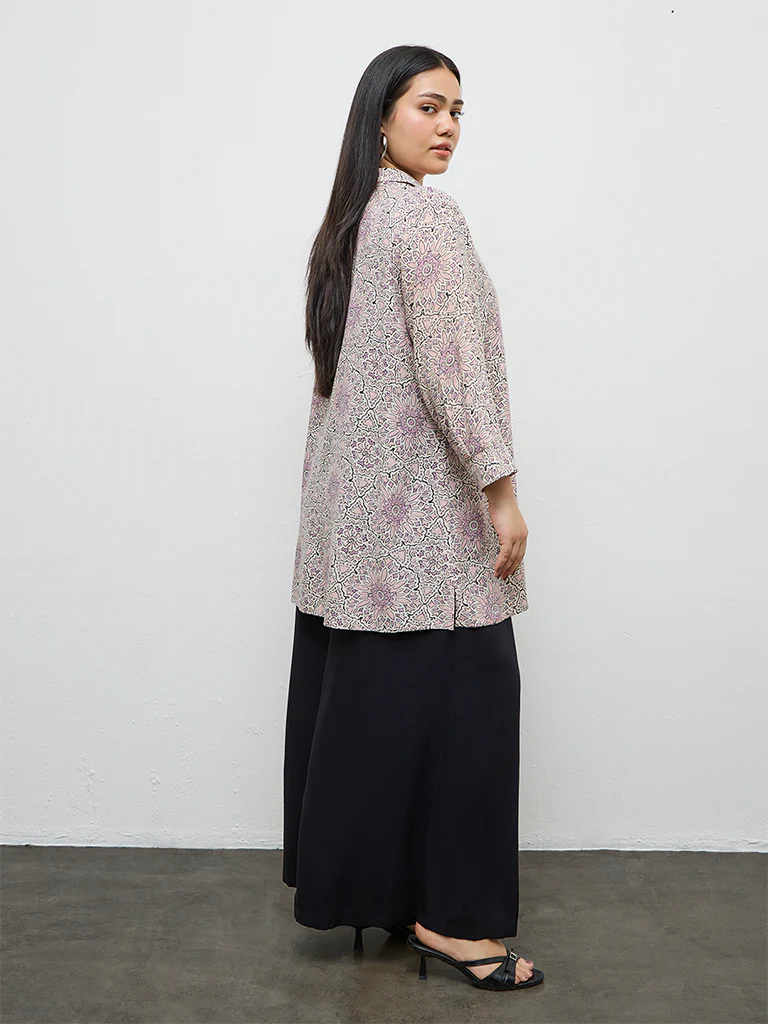 Diza Pink Printed Tunic - Image 4