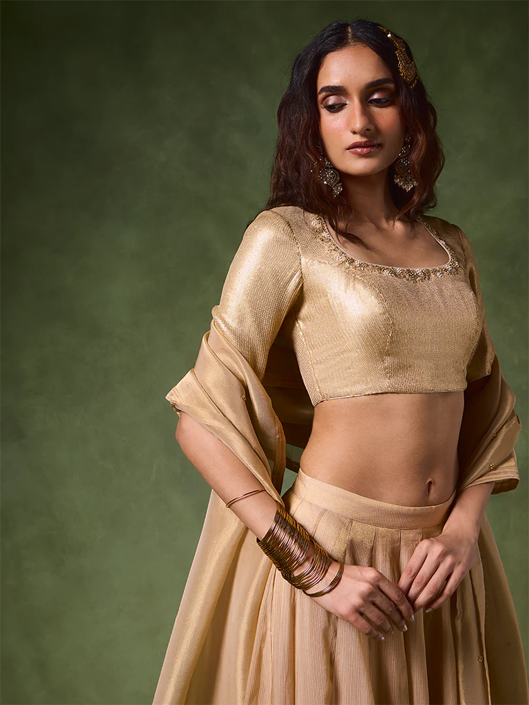 Embellished Blouse β Gold
