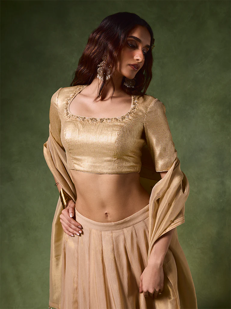 Embellished Blouse β Gold - Image 2