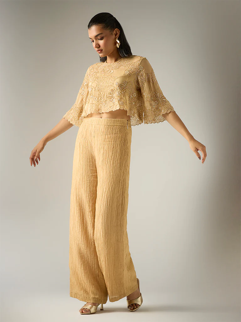 Embellished Crop Top β Gold - Image 2
