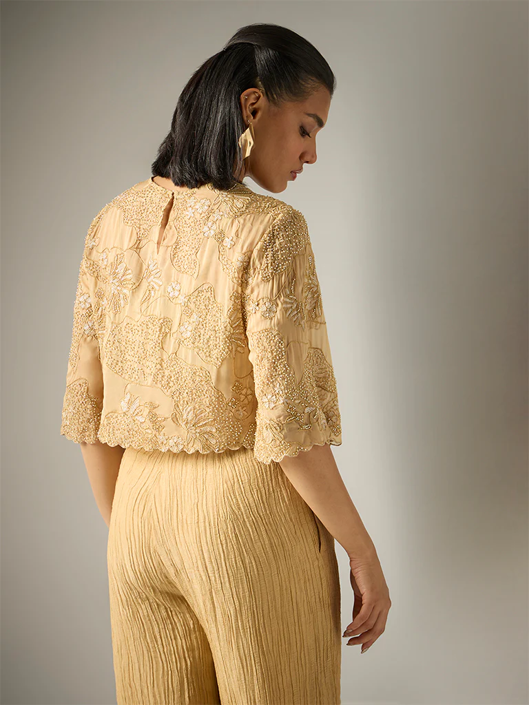 Embellished Crop Top β Gold - Image 4
