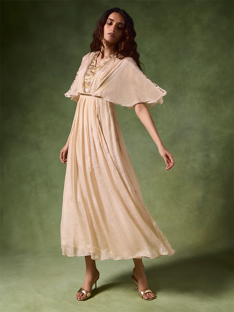 Embellished Maxi Dress – Ivory - Image 2