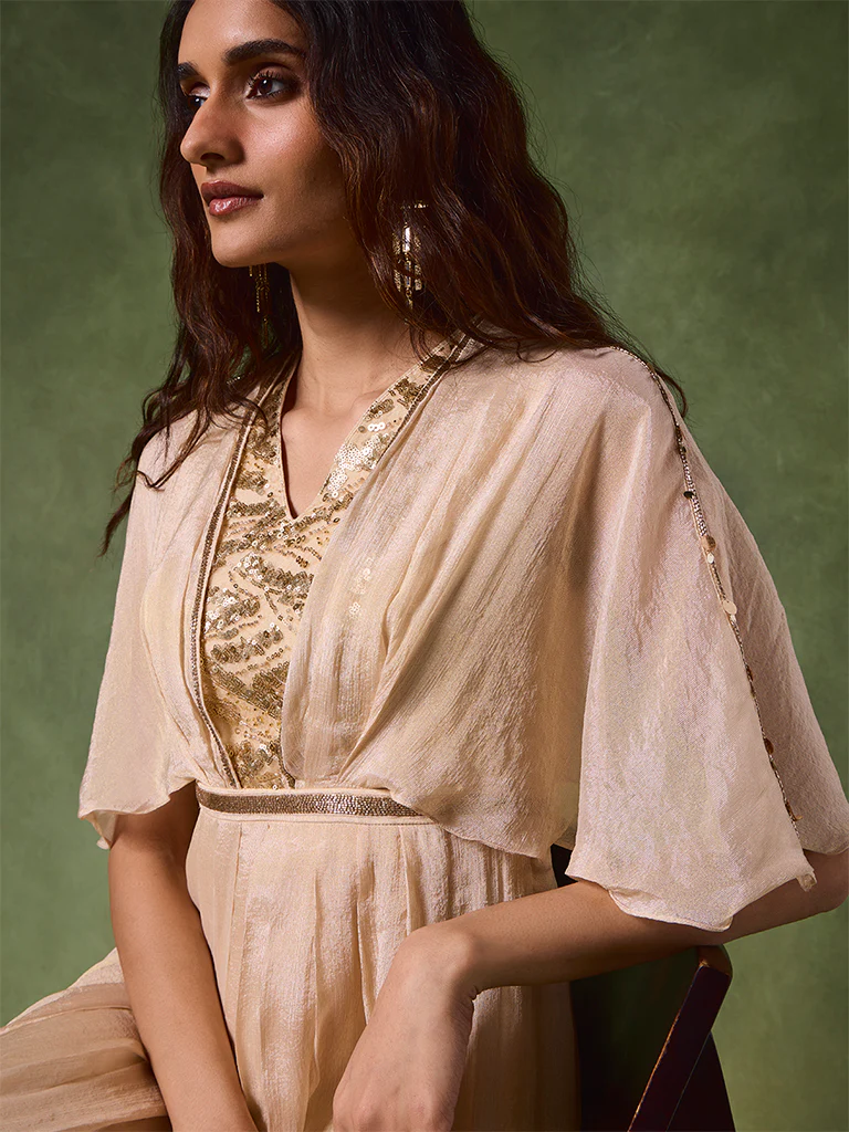 Embellished Maxi Dress – Ivory - Image 3
