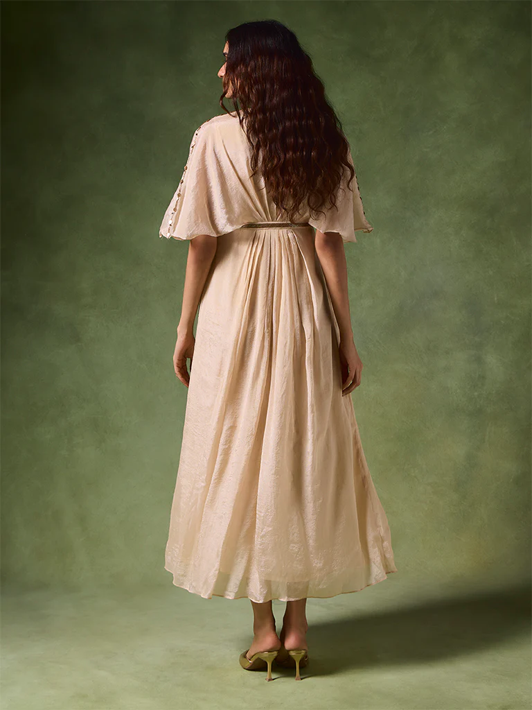 Embellished Maxi Dress – Ivory - Image 4
