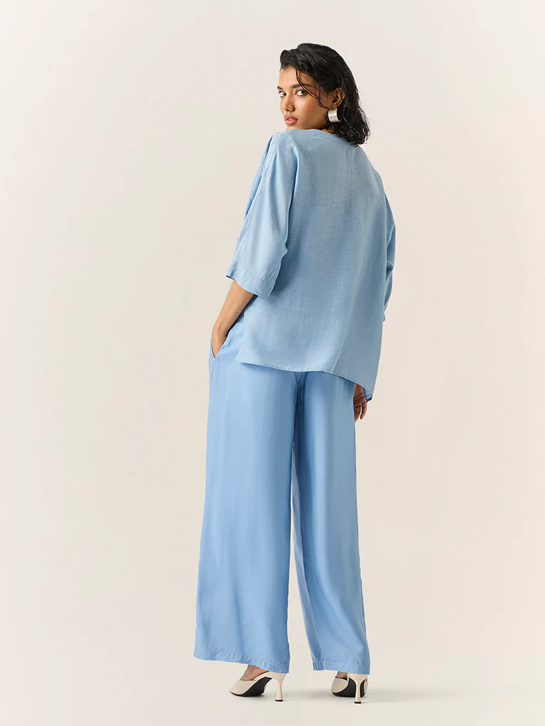 Embroidered Top β Blue - Image 4