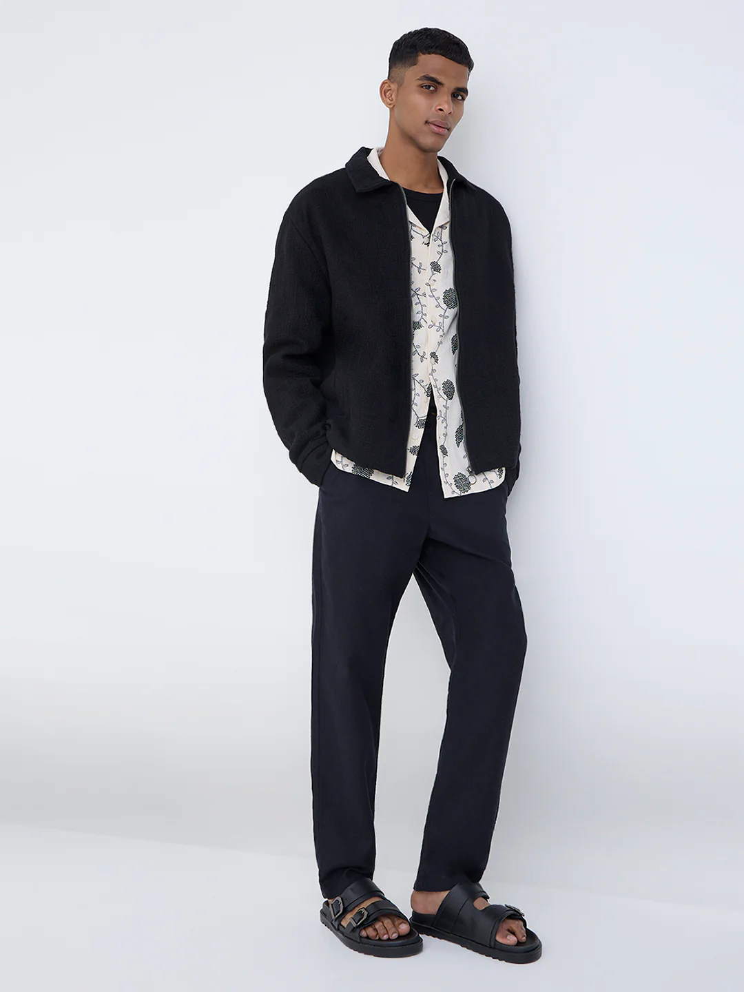 ETA Black Relaxed-Fit Cotton Jacket - Image 2