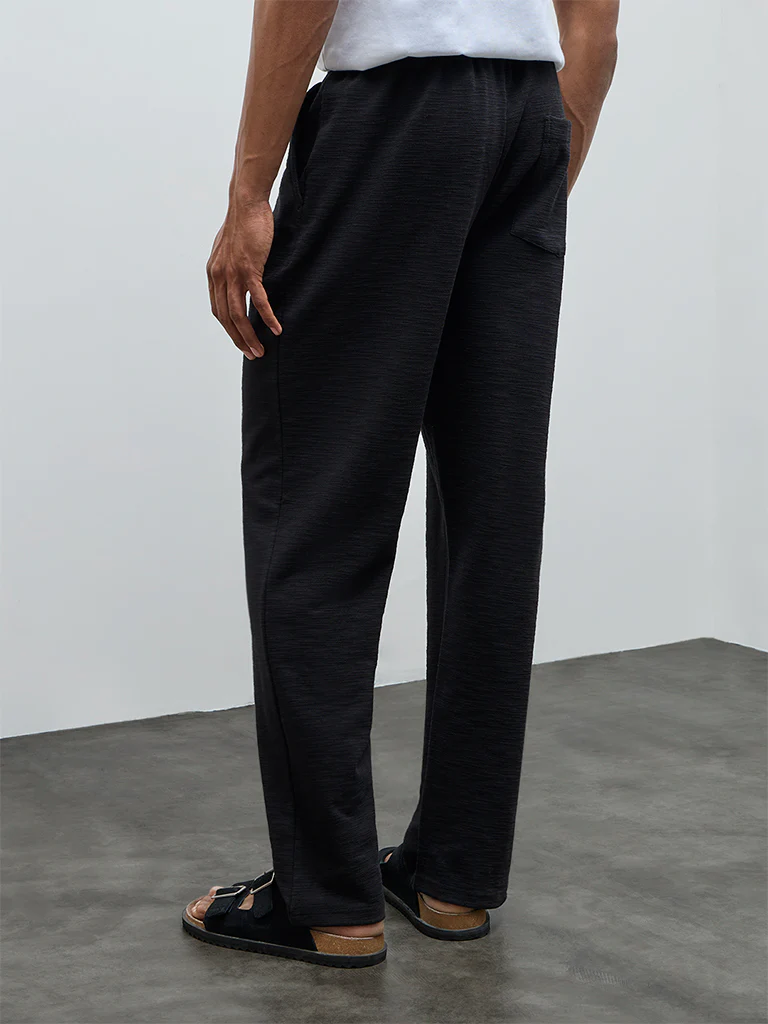 ETA Black Relaxed-Fit Mid-Rise Cotton-Blend Chinos - Image 5