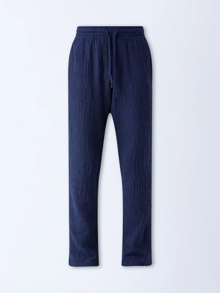 ETA Navy Relaxed-Fit Mid-Rise Cotton Pants - Exclusive - Image 6