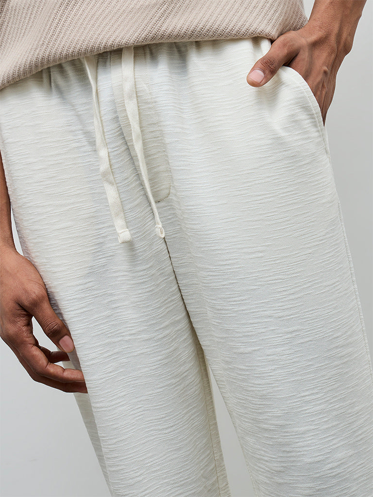 ETA Off-White Relaxed-Fit Mid-Rise Cotton-Blend Chinos - Image 3