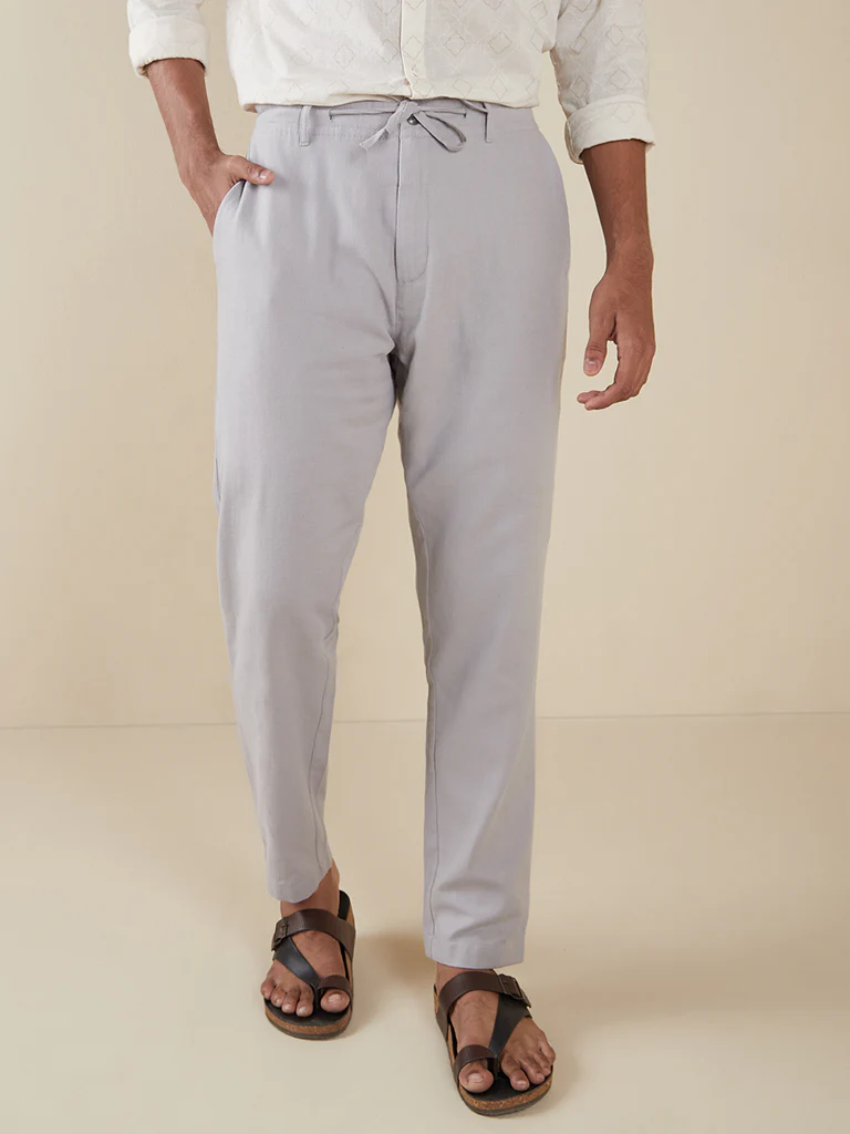 ETA Teal Cotton-Blend Slim-Fit Mid-Rise Chinos - Image 3