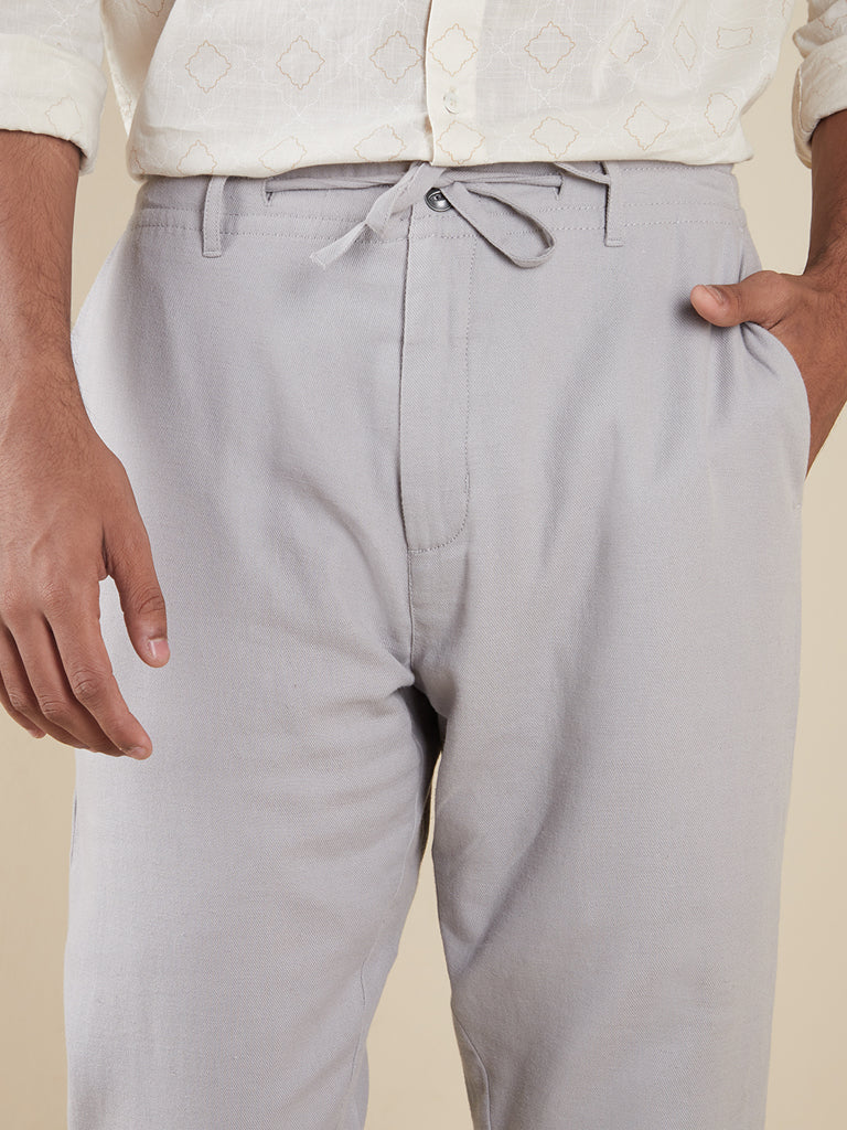 ETA Teal Cotton-Blend Slim-Fit Mid-Rise Chinos - Image 4