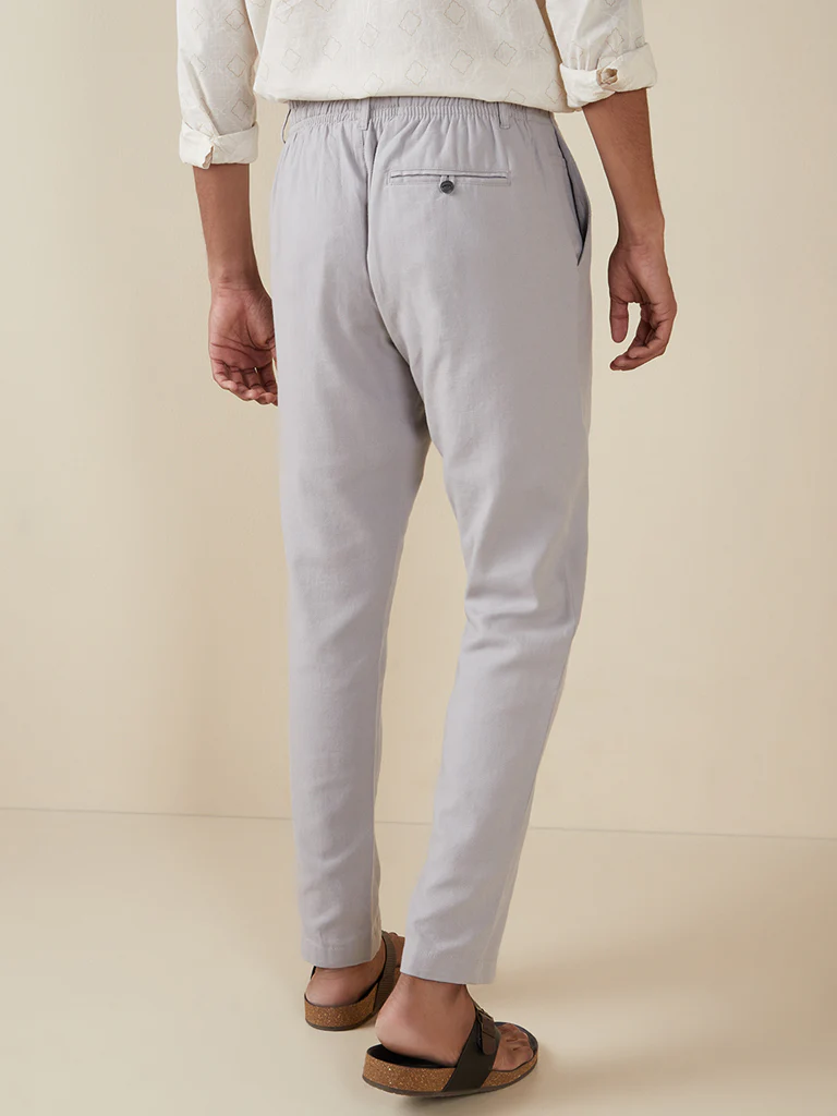 ETA Teal Cotton-Blend Slim-Fit Mid-Rise Chinos - Image 5
