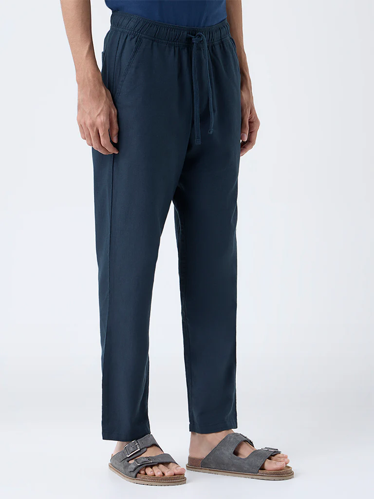 ETA Teal Relaxed-Fit Mid-Rise Cotton Chinos - Image 2