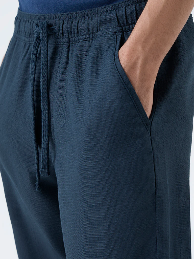 ETA Teal Relaxed-Fit Mid-Rise Cotton Chinos - Image 3