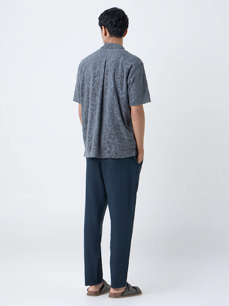 ETA Teal Relaxed-Fit Mid-Rise Cotton Chinos - Image 4