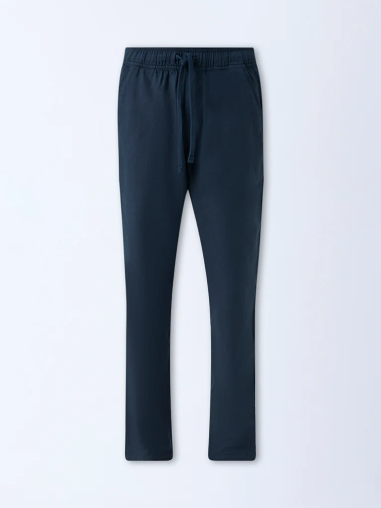 ETA Teal Relaxed-Fit Mid-Rise Cotton Chinos - Image 5