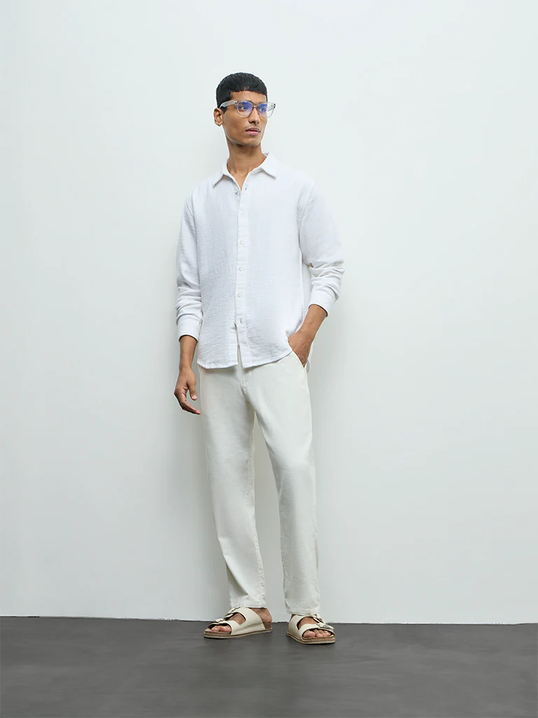 ETA White Relaxed-Fit Cotton Shirt - Image 2