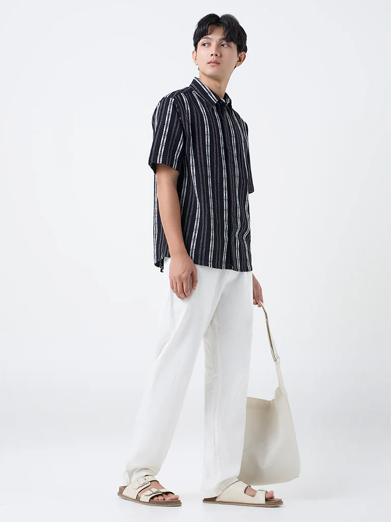 ETA White Relaxed-Fit Mid-Rise Cotton Chinos