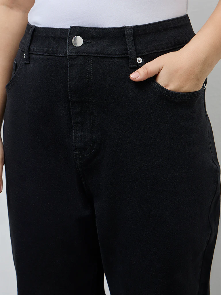 Gia Black Bootcut High-Rise Jeans - Image 3
