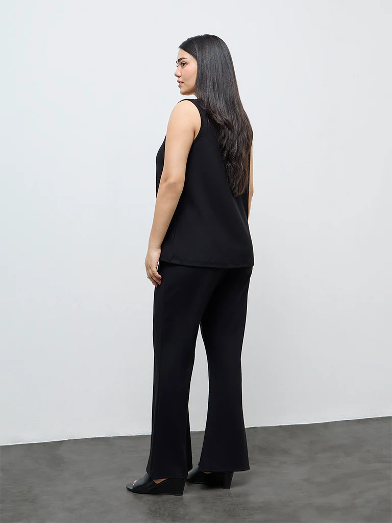 Gia Black Solid Top - Image 4