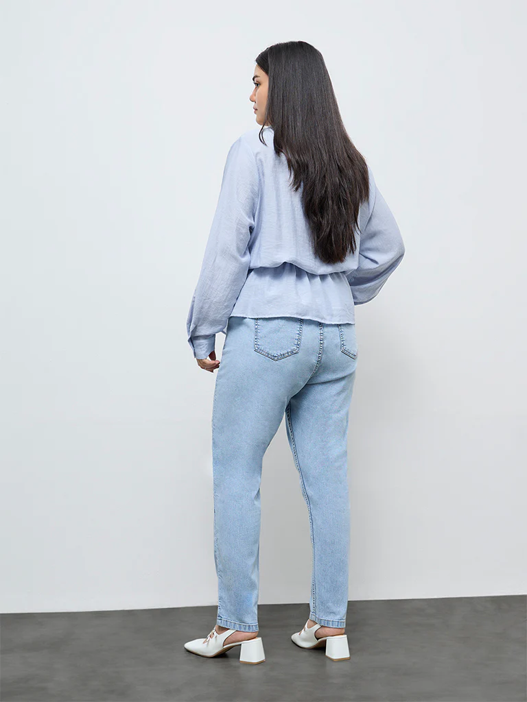 Gia Blue High-Rise Denim Jeggings - Image 4