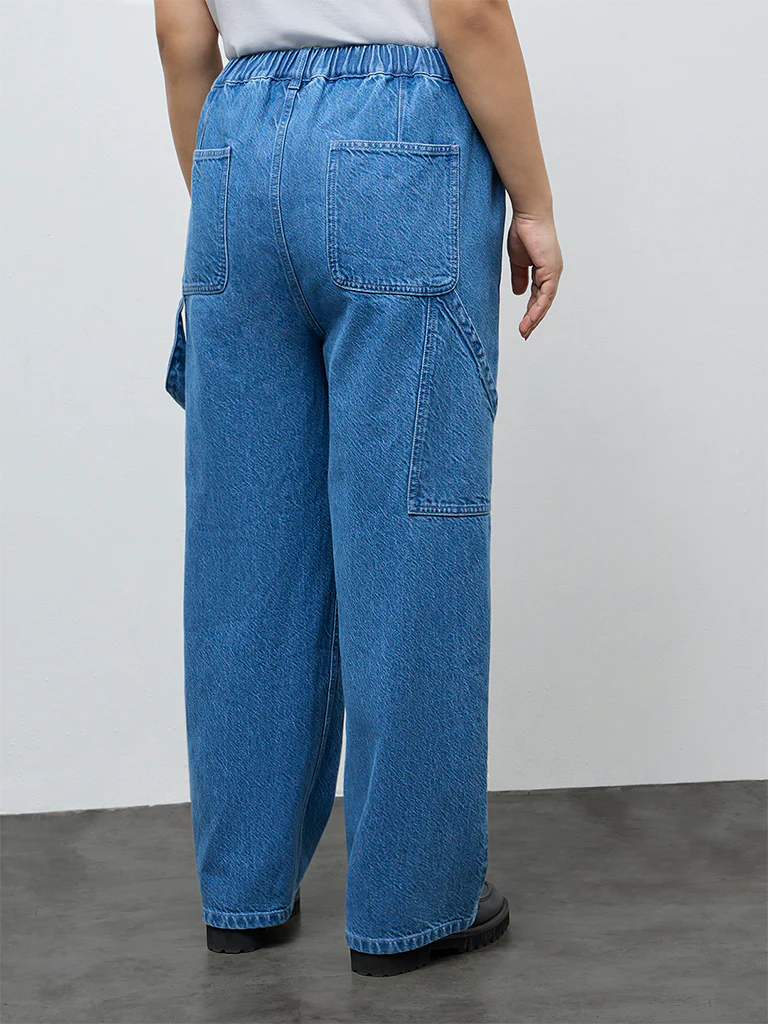 Gia Blue High-Rise Relaxed-Fit Jeans - Image 4