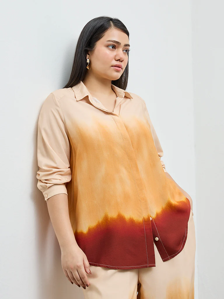 Gia Cream Tie-Dye Shirt - Image 2