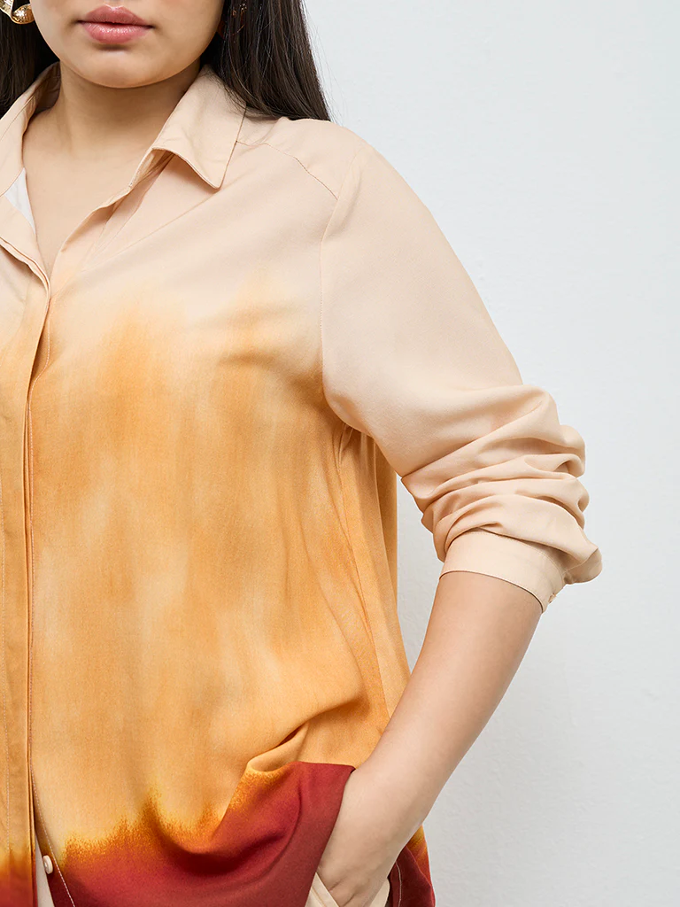 Gia Cream Tie-Dye Shirt - Image 3