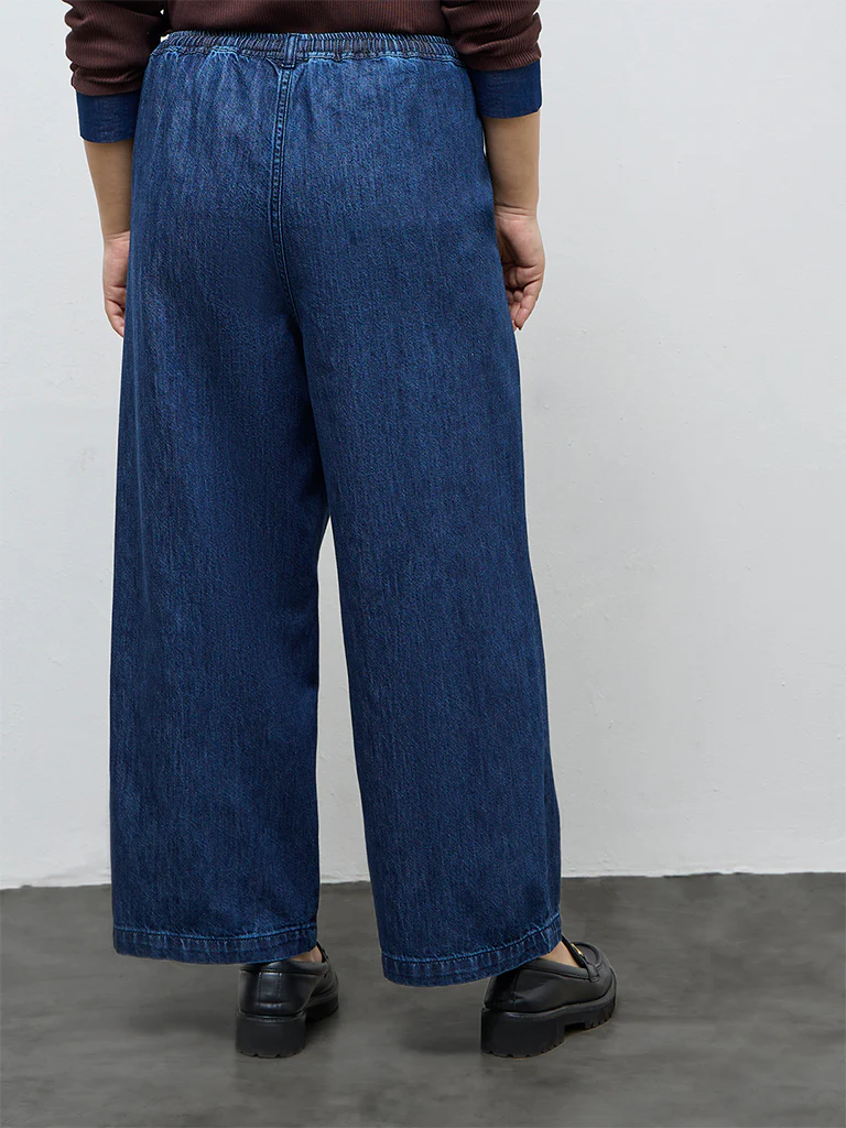 Gia Dark Blue High-Rise Jeans - Image 4