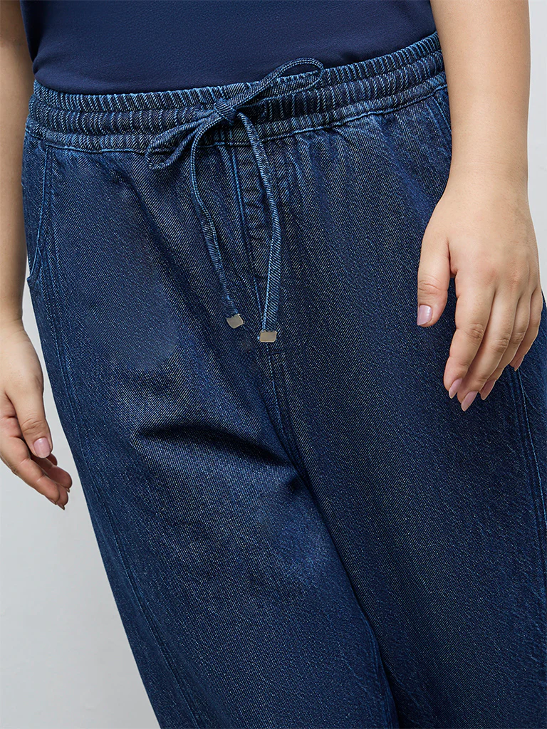 Gia Dark Blue High-Rise Jeans - Image 3