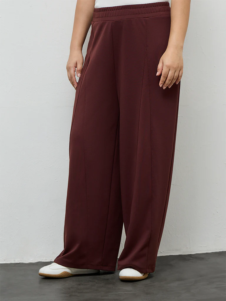 Gia Dark Brown High-Rise Pants - Image 2