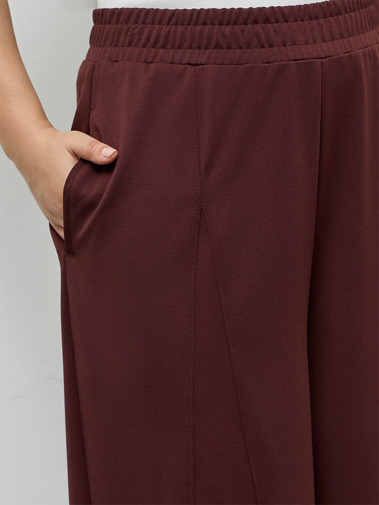Gia Dark Brown High-Rise Pants - Image 3