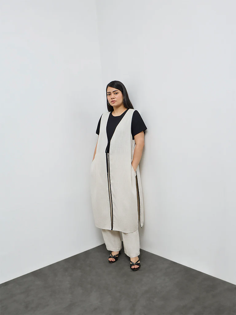 Gia Light Beige Solid Shrug
