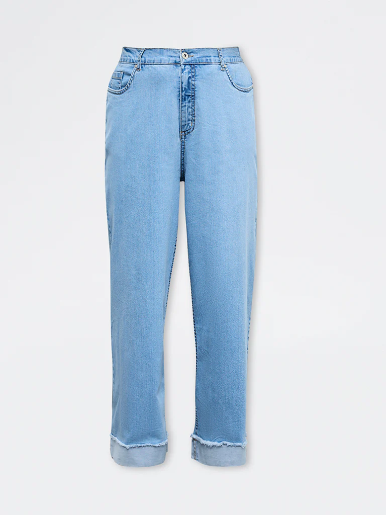 Gia Light Blue Washed High-Rise Jeans - Image 5