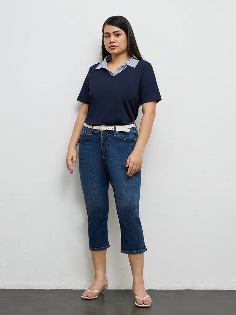 Gia Navy Top - Image 2