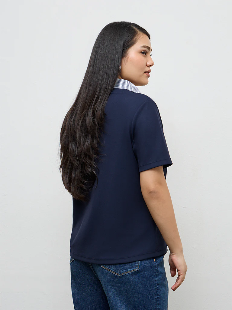 Gia Navy Top - Image 4