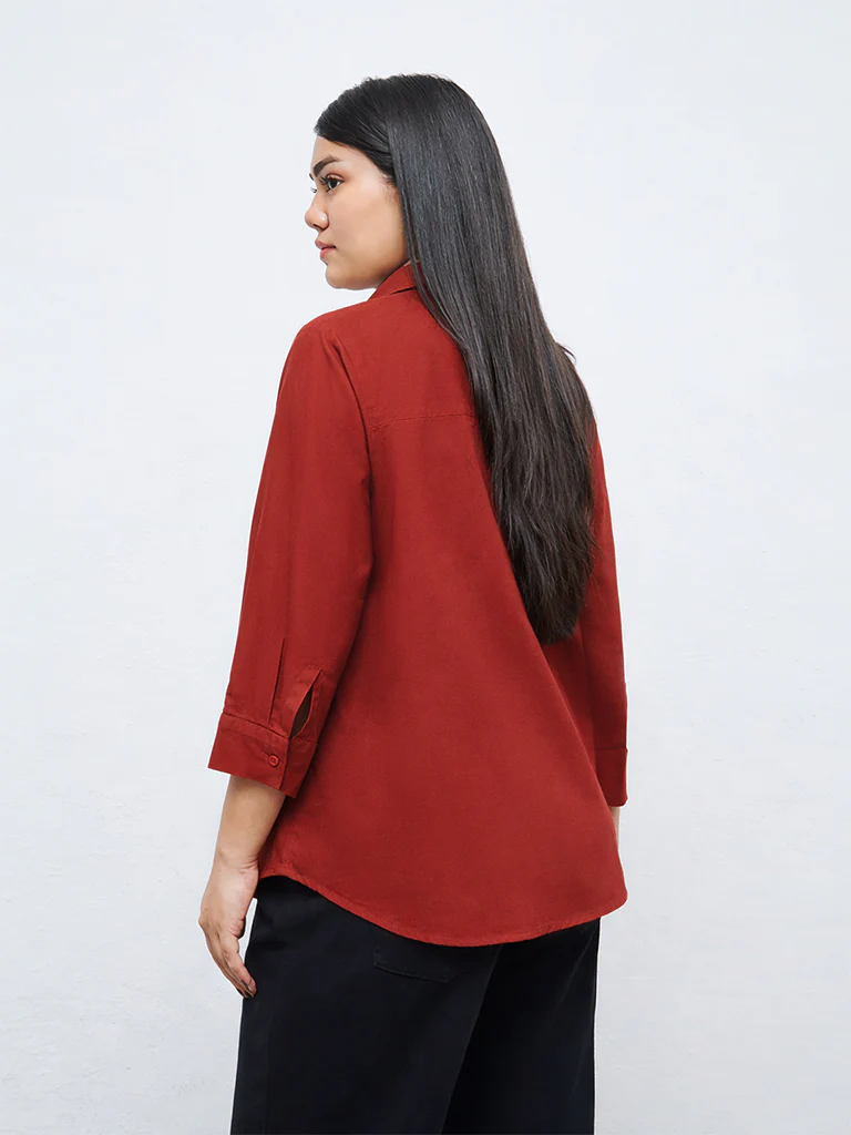 Gia Rust Solid Shirt - Image 3