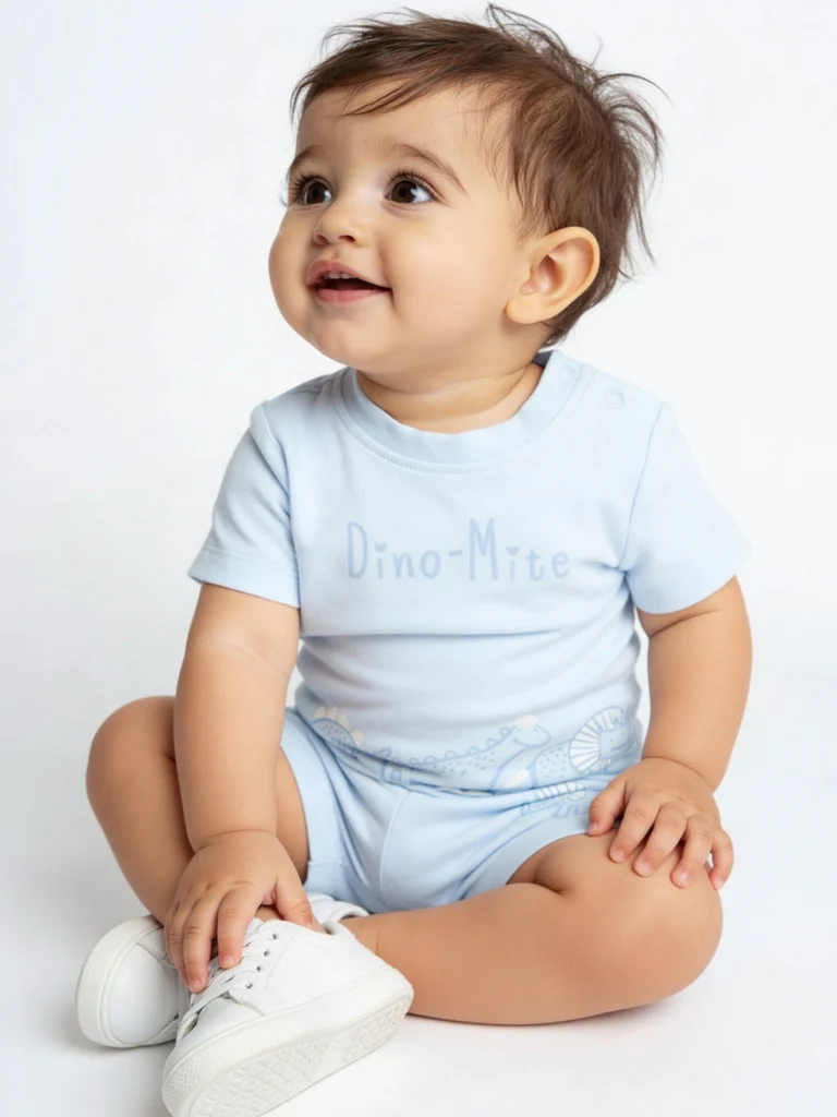 HOP Baby Boys Multicolour Printed Cotton T-Shirts - Pack of 5